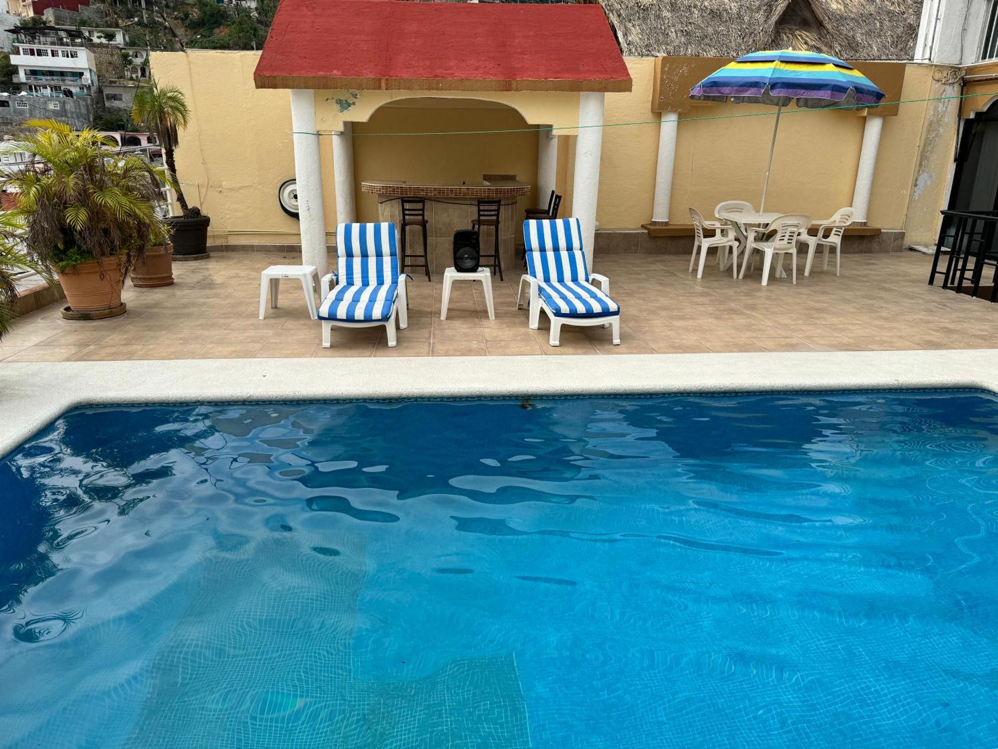 Blue Coast With Pool And Ocean View 10 To 35 P Villa Acapulco Exterior foto