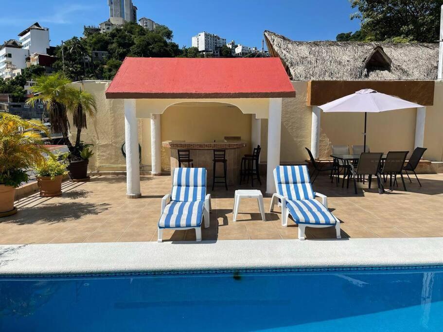 Blue Coast With Pool And Ocean View 10 To 35 P Villa Acapulco Exterior foto