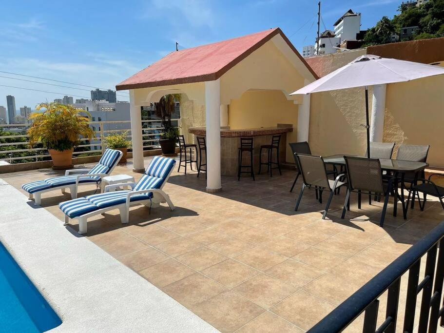Blue Coast With Pool And Ocean View 10 To 35 P Villa Acapulco Exterior foto